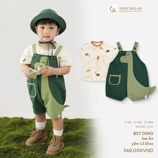 M&B (9M-6Y) Set đồ bé trai cá tính DINO vải cotton co giãn thoáng mát, thấm hút mồ hôi-DINO5.25