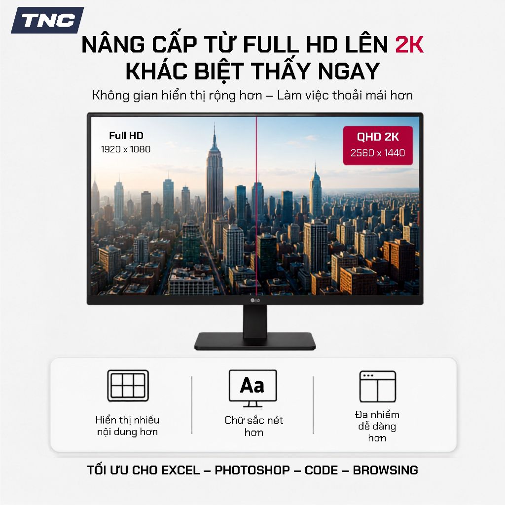 Màn hình Đồ Hoạ LG 27U631A-B 27 Inch/ IPS/ 2K/ 100Hz/ 5ms - Bảo Hành 24 Tháng - TNC STORE | BigBuy360 - bigbuy360.vn