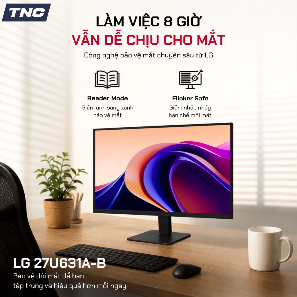 Màn hình Đồ Hoạ LG 27U631A-B 27 Inch/ IPS/ 2K/ 100Hz/ 5ms - Bảo Hành 24 Tháng - TNC STORE | BigBuy360 - bigbuy360.vn
