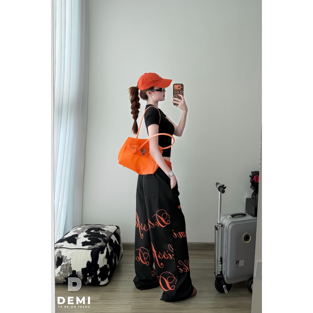 Set DOLLKISS FAMI mix cạp siu chất tone màu nổi, quần in chữ cá tính phom hack dáng mặc chơi 🔥