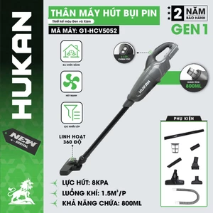 Máy Hút Bụi Dùng Pin HUKAN GEN 1 HM21-G1-HVC5052 |21V–Cầm Tay Không Dây–Chân Pin Phổ Thông–Gọn Nhẹ–Dễ Dùng[NEW MÀU HỒNG]