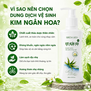 Dung dịch vệ sinh phụ nữ Kim Ngân Hoa kháng khuẩn, ngăn mùi khó chịu 120ml