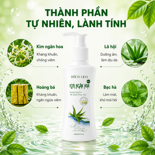 Dung dịch vệ sinh phụ nữ Kim Ngân Hoa kháng khuẩn, ngăn mùi khó chịu 120ml