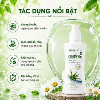 Dung dịch vệ sinh phụ nữ Kim Ngân Hoa kháng khuẩn, ngăn mùi khó chịu 120ml