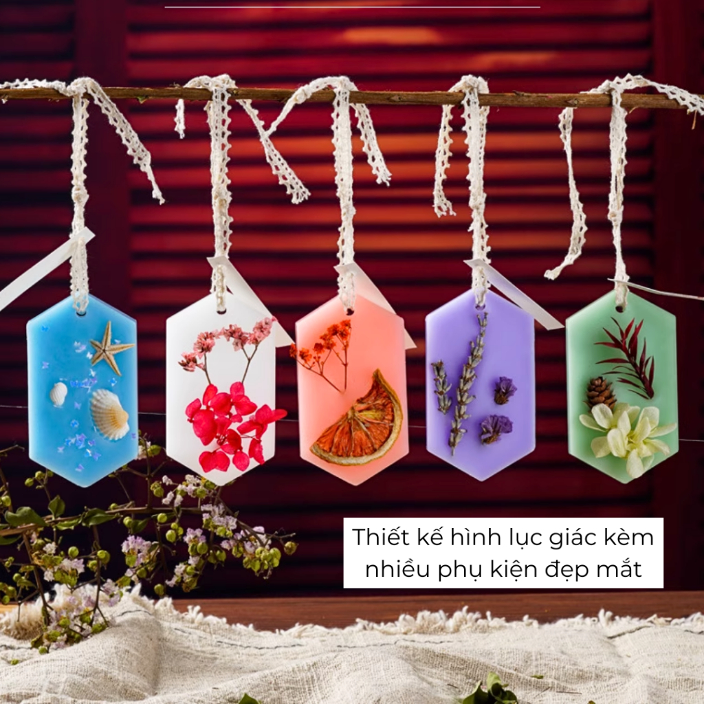Sáp Thơm Phòng Treo Tủ Quần Áo Xe Ô Tô Treo Phòng Tinh Dầu Thiên Nhiên Khử Mùi Exquisite Life ST03 ST05