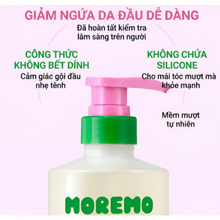 Dầu gội kiểm soát dầu MOREMO Caffeine Biome Shampoo For Oily Scalp công nghệ Anti-Sebum P, giảm rụng, phục hồi tóc 500ml