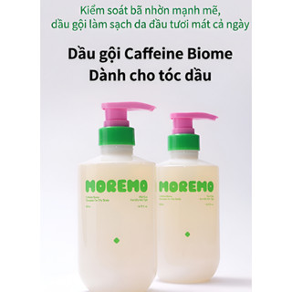 Dầu gội kiểm soát dầu MOREMO Caffeine Biome Shampoo For Oily Scalp công nghệ Anti-Sebum P, giảm rụng, phục hồi tóc 500ml