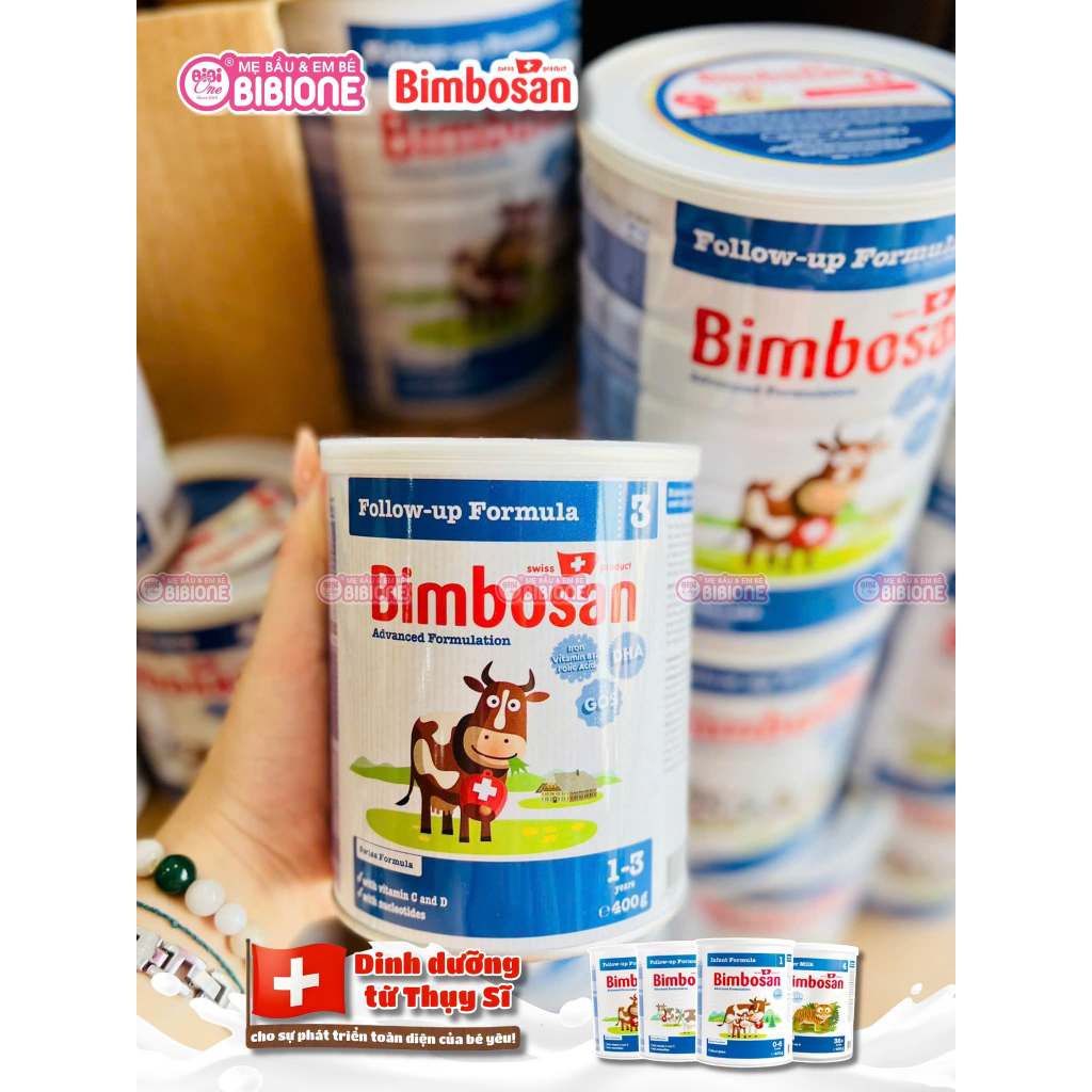 [DATE XA - KÈM QUÀ] Sữa bột sinh học Bimbosan nhập khẩu Thụy Sĩ - Lon 900g
