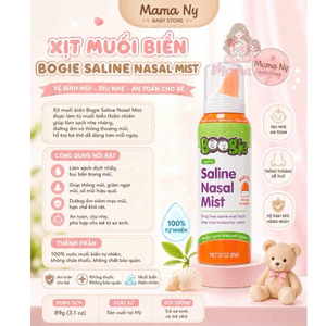 XỊT VỆ SINH MŨI BOOGIE MIST STERILE SALINE NASAL SPRAY (89g)
