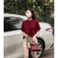 Áo thun nữ, áo phông nữ trơn đỏ đô form rộng basic chất cotton thoáng mát dễ phối đồ Fizano HCOM25001