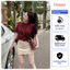 Áo thun nữ, áo phông nữ trơn đỏ đô form rộng basic chất cotton thoáng mát dễ phối đồ Fizano HCOM25001