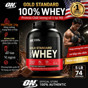 Gold Standard 100% Whey Protein, Sữa Tăng Cơ Whey ON Protein Optimum Nutrition Protein Isolate -5lbs