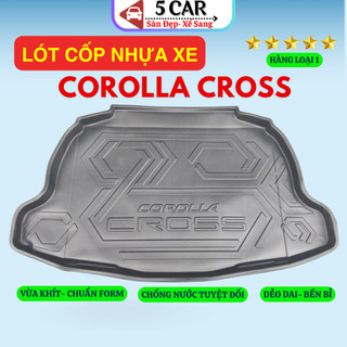 LÓT CỐP xe TOYOTA COROLLA CROSS 2021 - NAY nhựa dẻo siêu đẹp, siêu bền, chống thấm nước, không mùi, vừa khít