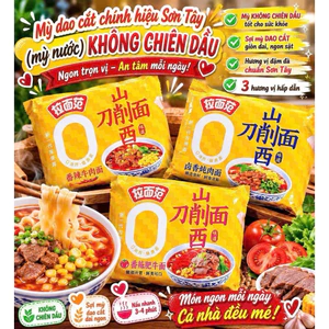 SỈ THÙNG 6 BỊCH (30 GÓI) MỲ DAO CẮT 0 DẦU SƠN TÂY CHUẨN TRUNG HOA