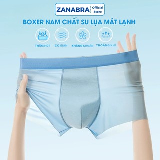 [Hàng Mới Về] Quần lót nam boxer su lạnh mềm mại, Quần boxer nam kháng khuẩn thoáng khí ZANABRA 2259