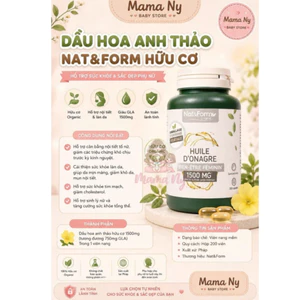 TINH DẦU HOA ANH THẢO NAT&FORM HUILE D'ONAGRE 1500MG