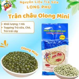Trân Châu Mini Ô Long LONG PHÚ 1kg – Trân Châu Hạt Tiêu, Nguyên Liệu,Topping Trà Sữa, Chè, Olong Ô Long