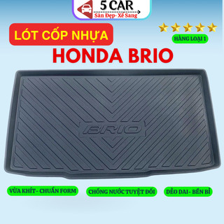 LÓT CỐP xe Honda Brio 2018 - Nay, nhựa dẻo siêu đẹp, siêu bền, chống thấm nước, không mùi, vừa khít xe