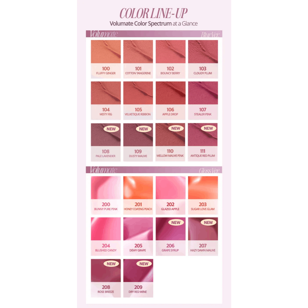 [Săn Sale] Son Kem Hiệu Ứng Mờ Lì Clio Volumate Blur Tint 3.8g