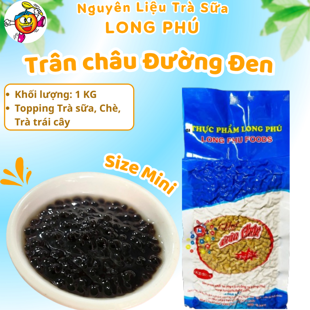 Trân Châu Mini (Trân châu hạt tiêu) LONG PHÚ gói 1kg