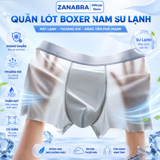 [Hàng Mới Về] Quần lót nam boxer su lạnh mềm mại, Quần boxer nam kháng khuẩn thoáng khí ZANABRA 2259