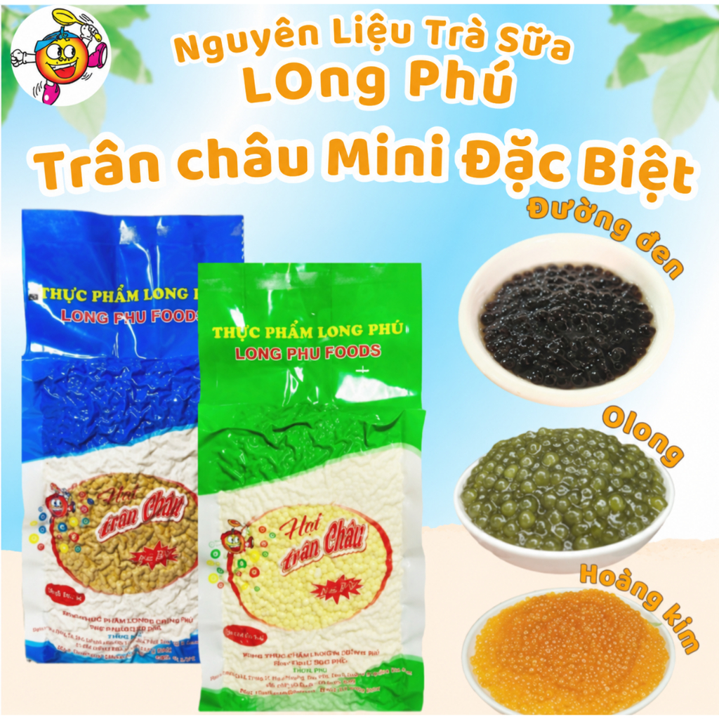 Trân Châu Mini (Trân châu hạt tiêu) LONG PHÚ gói 1kg