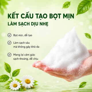 Sữa Rửa Mặt Nam Eliza For Men Hoa Cúc 100g, Chiết Xuất Trà Xanh Giúp Sạch Dầu Nhờn Hỗ Trợ Ngừa Mụn Sáng Da