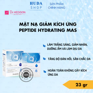 Mặt nạ phục hồi và làm dịu da Peptide Hydrating Mask Dr.Hedison 23g X 10 cái