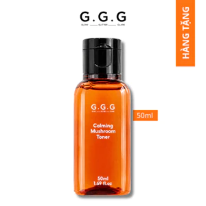 Toner Nấm Không cồn Hỗ Trợ Cấp ẩm Dịu da tức thì - G.G.G Calming Mushroom Toner 50ml