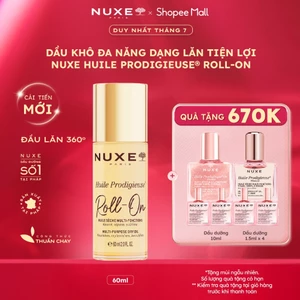 Dầu Khô Đa Năng Dạng Lăn Tiện Lợi Nuxe Huile Prodigieuse® ROLL-ON Multi-Purpose Dry Oil 60ML