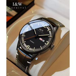 Đồng Hồ Nam Chính Hãng I&W Carnival 578G-D1 Full Box Chống Nước Kính Sapphire (Máy Cơ Tự Động)