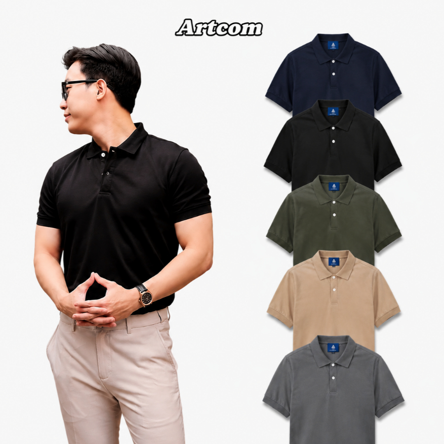 Áo Polo Daily TRIO – Form Regular Fit, Cotton Poly Mềm Mịn, Thoáng Mát, Thích Hợp 4 Mùa - ARTCOM