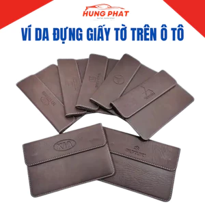 Ví Da Đựng Đăng Kiểm, Giấy Tờ Ô Tô Cao Cấp Full Logo Các Hãng, Bóp Đựng Giấy Tờ Xe - Hưng Phát Auto