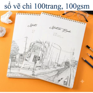 Sổ Phác Thảo A4 A3 B5 A6 Sketchbook -100gsm100 trang Giấy Vẽ Chì Phác Họa Sketchnote