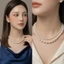 N752 dây chuyền ngọc trai nhân tạo dây đôi hạt 4li- 10li ngọc trai nhân tạo xinh xắn cho nữ