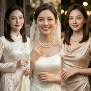 [ DAISYN ] N752 dây chuyền ngọc trai nhân tạo dây đôi hạt 4li- 10li ngọc trai nhân tạo xinh xắn cho nữ
