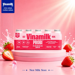 [Combo Thử Nghiệm] Mix 5 Vị Sữa Chua Uống Men Sống Vinamilk Probi 65ml Giảm Đường