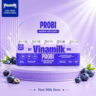 [Combo Thử Nghiệm] Mix 5 Vị Sữa Chua Uống Men Sống Vinamilk Probi 65ml Giảm Đường