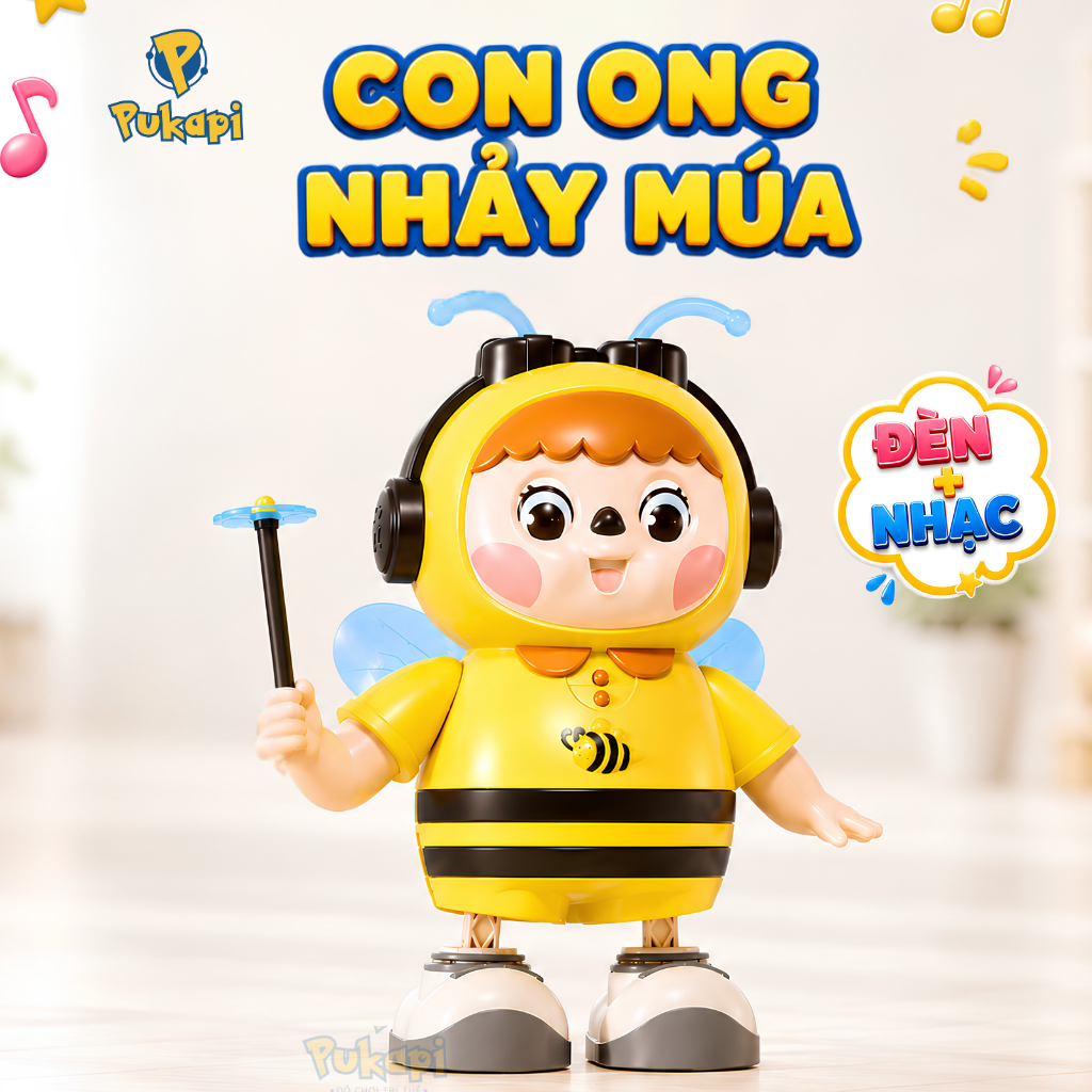 Con Ong Nhảy Múa Con Vật Nhảy Múa Robot Nhảy Múa Phát Nhạc Ông Nhảy Múa Đồ Chơi Chú Ong Nhảy Múa - Đồ Chơi Cho Bé PUKAPI