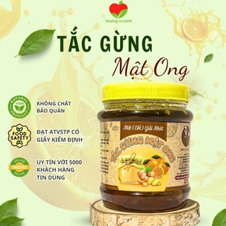 TẮC GỪNG MẬT ONG ĐƯỜNG PHÈN, TRÀ TẮC MẬT ONG ĐẸP DA, GIỮ DÁNG, GIẢM CÂN, GIẢM HO GIÀU VITAMIN TỐT CHO CƠ THỂ 1 KG- HVX