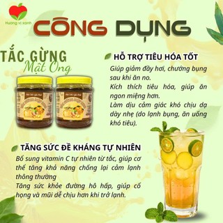 TẮC GỪNG MẬT ONG ĐƯỜNG PHÈN, TRÀ TẮC MẬT ONG ĐẸP DA, GIỮ DÁNG, GIẢM CÂN, GIẢM HO GIÀU VITAMIN TỐT CHO CƠ THỂ 1 KG- HVX