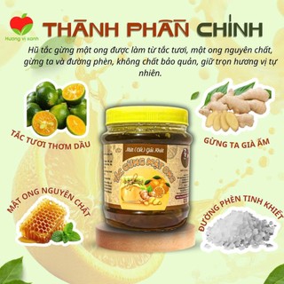 TẮC GỪNG MẬT ONG ĐƯỜNG PHÈN, TRÀ TẮC MẬT ONG ĐẸP DA, GIỮ DÁNG, GIẢM CÂN, GIẢM HO GIÀU VITAMIN TỐT CHO CƠ THỂ 1 KG- HVX