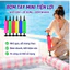Phao bơi mùa hè, ghế bơi bãi biển thời trang, bơm hơi cầm tay kiểu đẩy, phao hồ bơi và bộ dụng cụ bơm hơi.