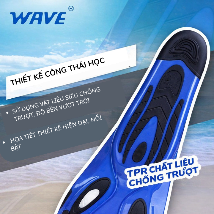 Hàng chính hãng WAVE F6869 - Chân vịt dài bơi lặn cao cấp
