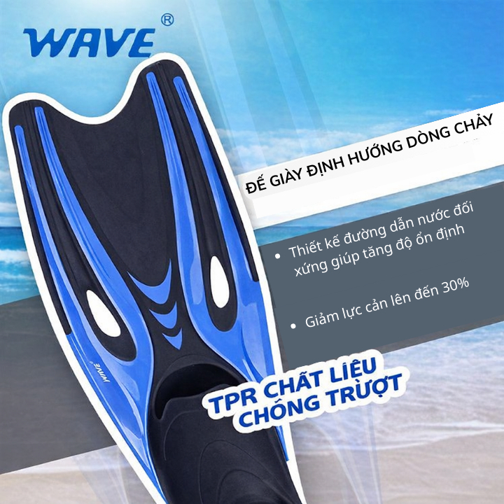 Hàng chính hãng WAVE F6869 - Chân vịt dài bơi lặn cao cấp