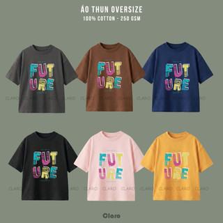 Áo Thun Nam Nữ Basic Form Oversize Cổ Tròn Áo Phông Unisex FUTURE