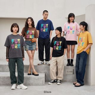 Áo Thun Nam Nữ Basic Form Oversize Cổ Tròn Áo Phông Unisex FUTURE