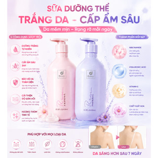 Sữa Dưỡng Thể RSARIAS Trắng Da Dưỡng Ẩm Sâu –Trắng Sáng Da, 24giờ Giữ Ẩm Lâu Dài, Mùi Hương Quyến Rũ