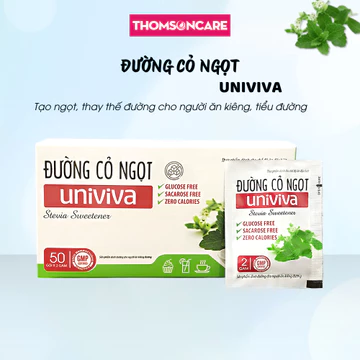 Đường ăn kiêng cho người tiểu đường, đường cỏ ngọt Univiva, đường ăn kiêng 0 calo