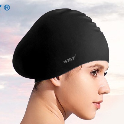 Chính Hãng WAVE - Mũ Bơi Trùm Tóc, Nón Bơi Rộng -  Silicone Co Giãn Tốt - Model SC-4614